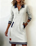 Elegant long cotton dress